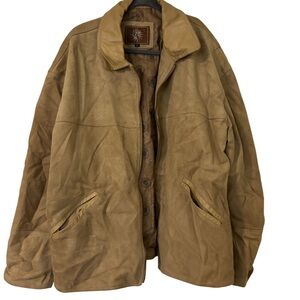 GV Suede Leather Jacket XL - Vintage Style